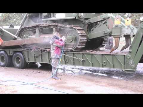Pressure Washing Heavy Equipment For The Colorado National Guard -- Video