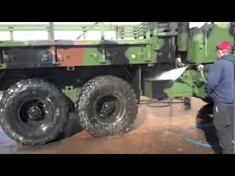 Truck Washing For The Colorado National Guard
