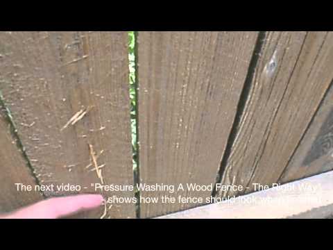 Wood Fence Damaged By Amateur Pressure Washing Company.mov