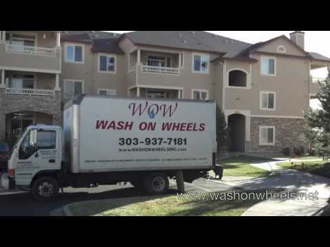 Pressure Washing Apartment Building Breezeways