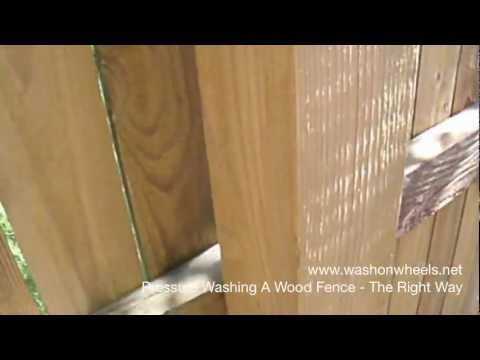 Pressure Washing A Wood Fence - The Right Way.mov