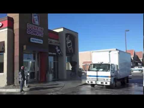 Pressure Washing Denver Sidewalks In The Winter