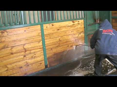 Pressure Washing A Large Horse Barn Outside Of Denver.mov