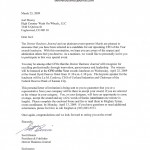 CFO of the Year Nomination Letter for Wash On Wheels