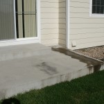 Peanut Oil Spill On Patio Before Pressure Washing