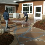 Construction Pressure Washing At A New Retirement Home