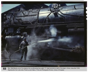 Early Type Of Pressure Washer Used On A Locomotive In 1943