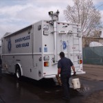 Pressure Washing The Denver Police Bomb Squad Truck