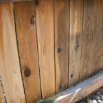 Wood Fence After Pressure Washing