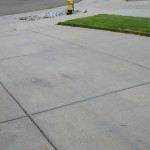 Driveway After Pressure Washing Grease Spill