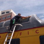 Cleaning Exterior Train Windows