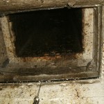 Trash Chute Before Cleaning