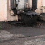 Grease Bin Area After Many Small Spills