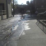 Pressure Washing Grease Spill 1