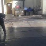 Pressure Washing Grease Spill 3