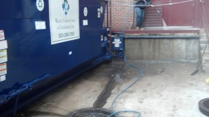 Pressure Washing A Trash Pit At Denver University 15