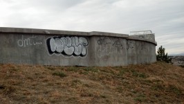 Graffiti Removal From Water Tank