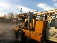 Pressure Washing A Truck Mounted Drilling Rig 16