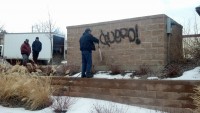 Graffiti Removal At Littleton School 05