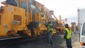 Railroad Equipment Washing In 50mph Winds - Video 01
