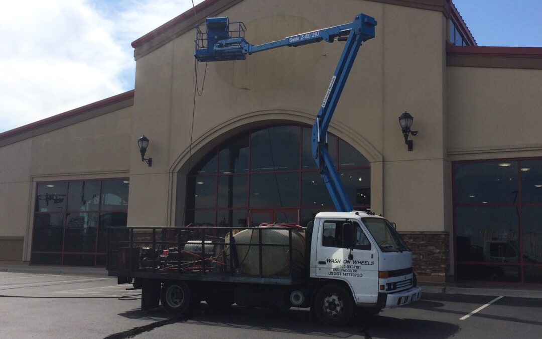 Building Pressure Washing at Furniture Row