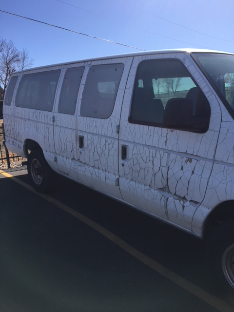 Removing Decals from Ford Van 2