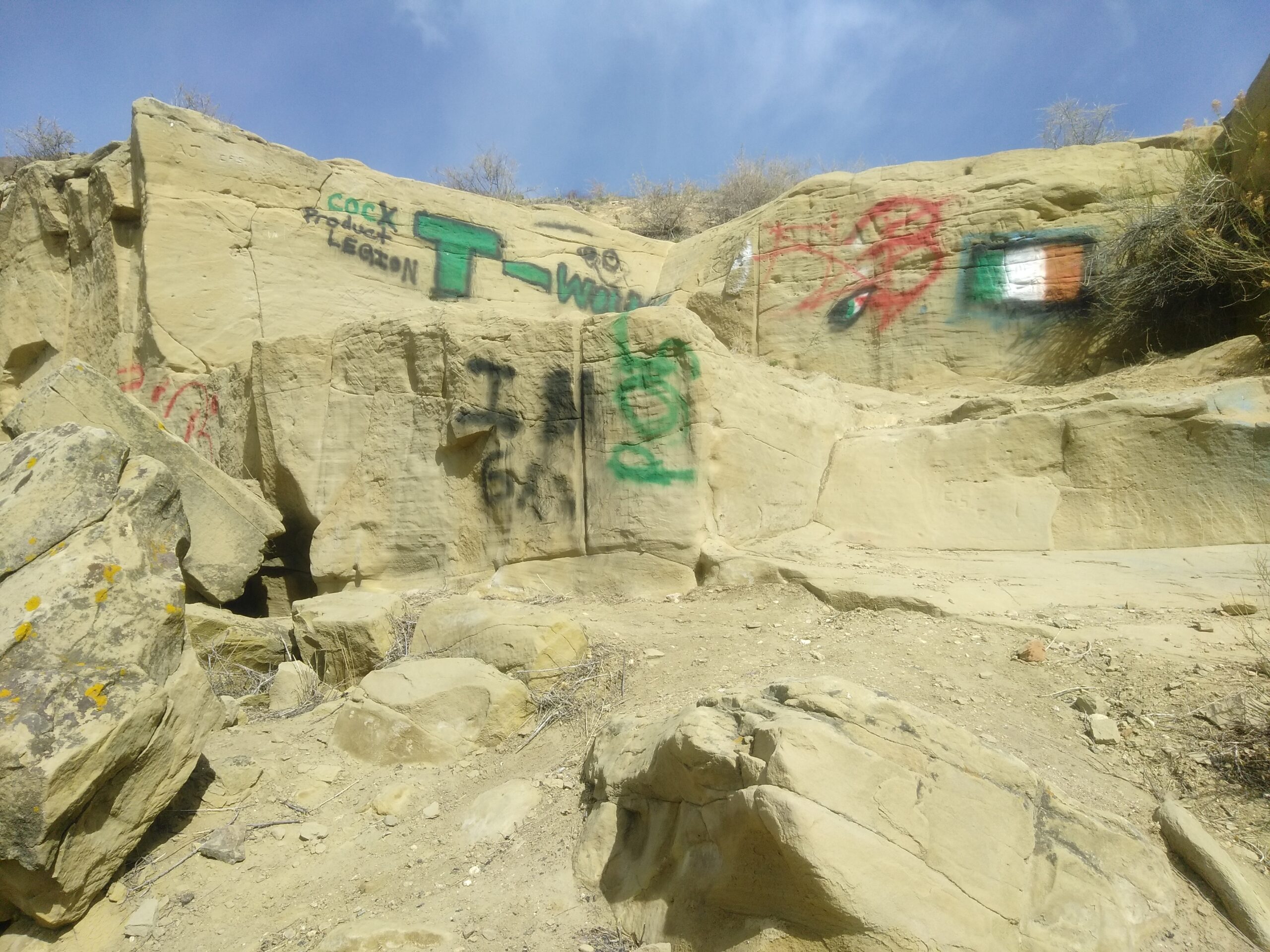 Graffiti Removal at Sandstone Ranch in Longmont, Colorado