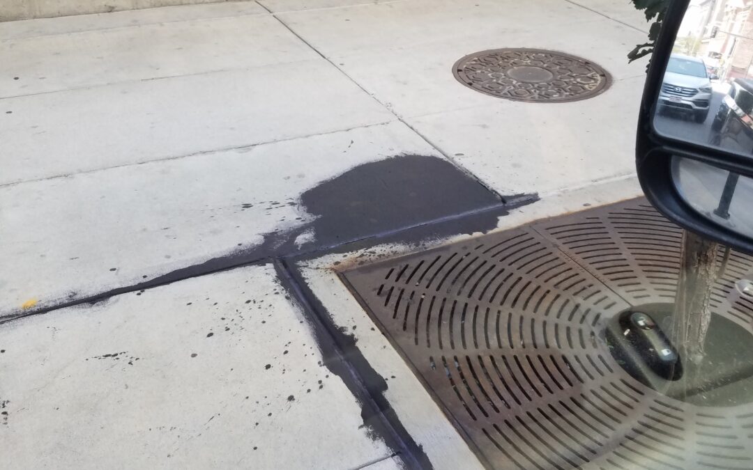 Paint Spill Cleanup On Downtown Denver Sidewalk