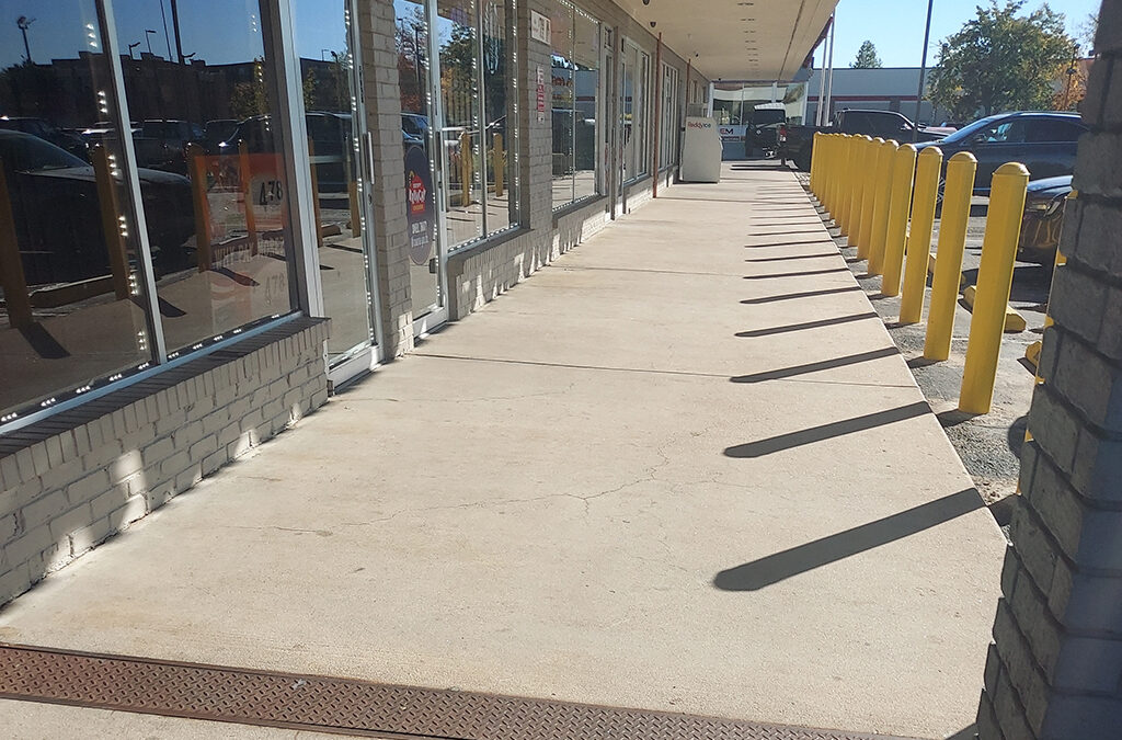 Sprucing Up The Storefronts and Sidewalk at an Aurora Shopping Center