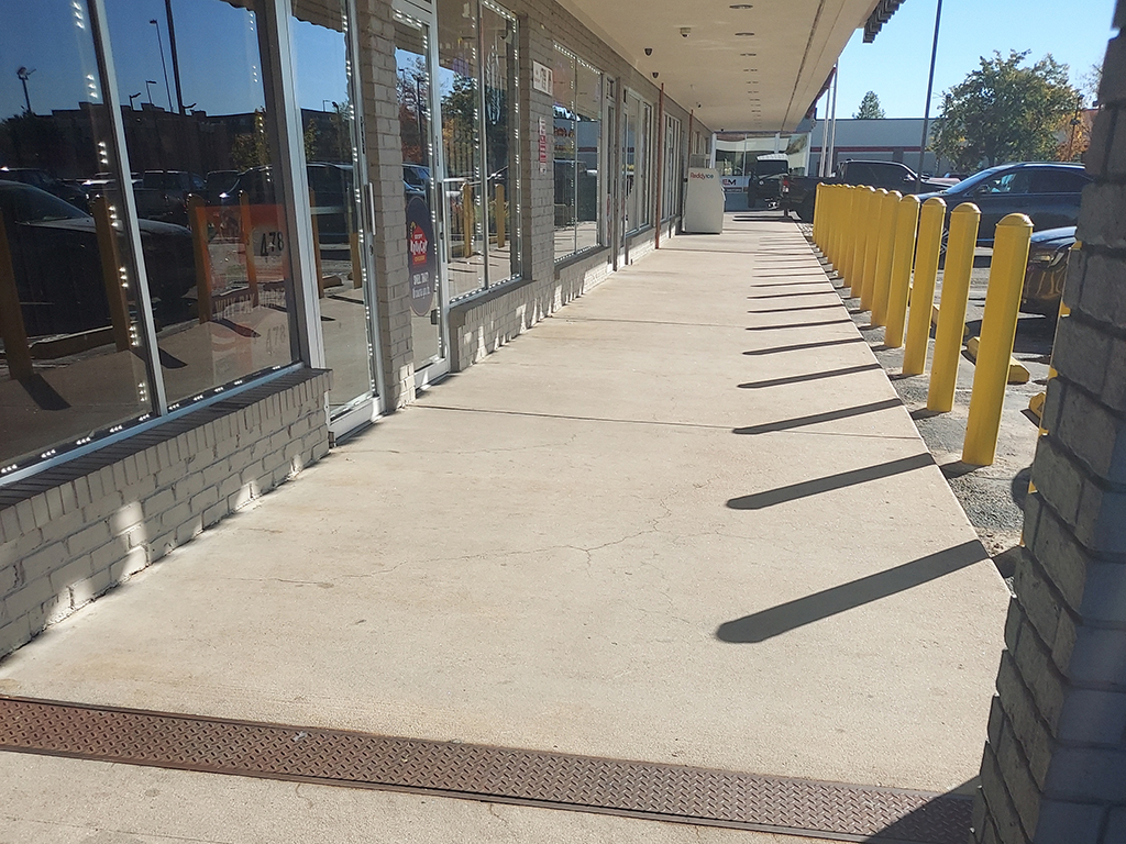 Aurora, Colorado Shopping Center Sidewalk