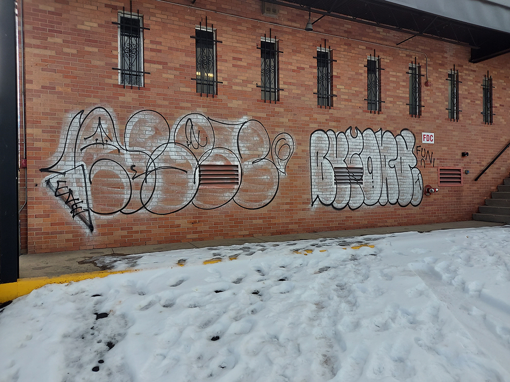 Graffiti Removal for the Sherman Agency in Denver, Colorado - Before 2