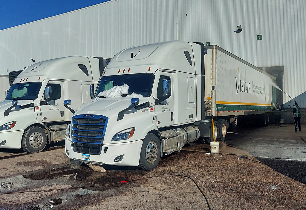 Pressure Washing Trucks in Denver, Colorado after the November 2024 snowstorm