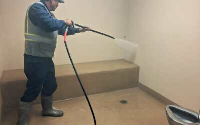 Pressure Washing Police Holding Cells